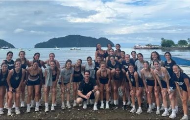 Photo of Women's Soccer Team on Beach in Costa Rica