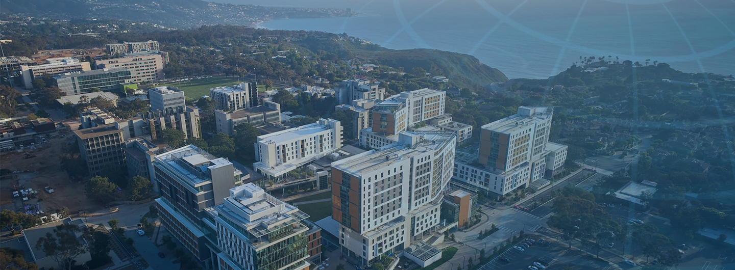 aerial shot of north torrey pines/ sixth college