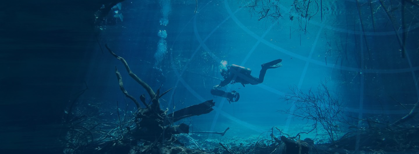 UCSD Diver in the Riviera Maya in Mexico