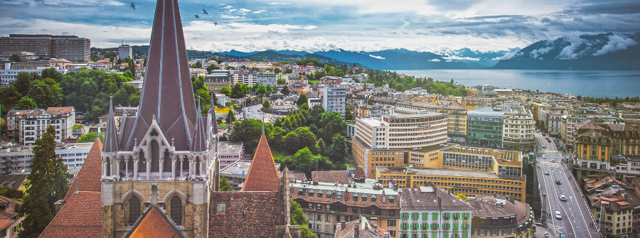 3 of 5, lausanne cityscape