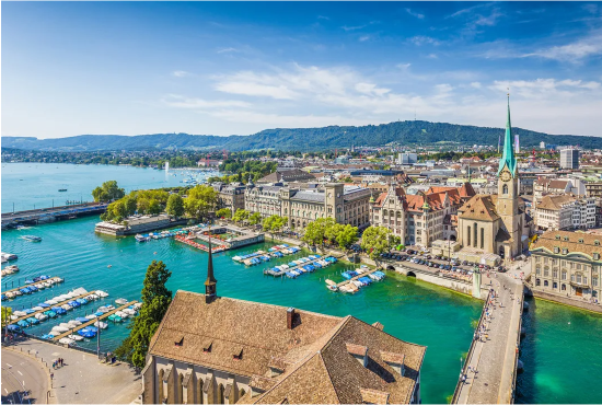 cityscape of zurich